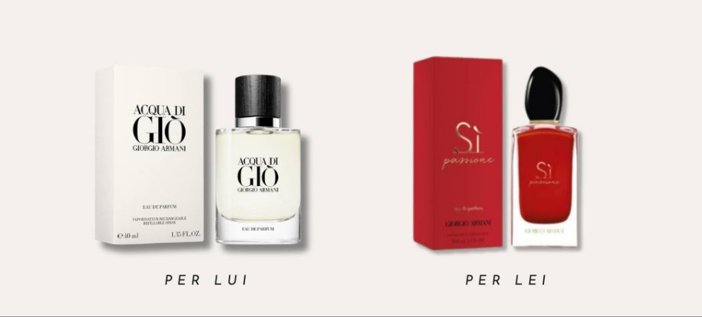 Box ×2 Armani PerLui PerLei